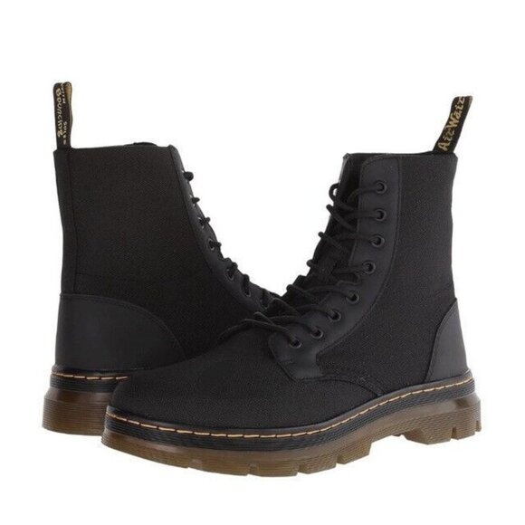 Dr. Martens Boots Combs Combat Boot Extra Tough Poly + Rubbery Mens 7 Women’s 8 - Picture 2 of 10